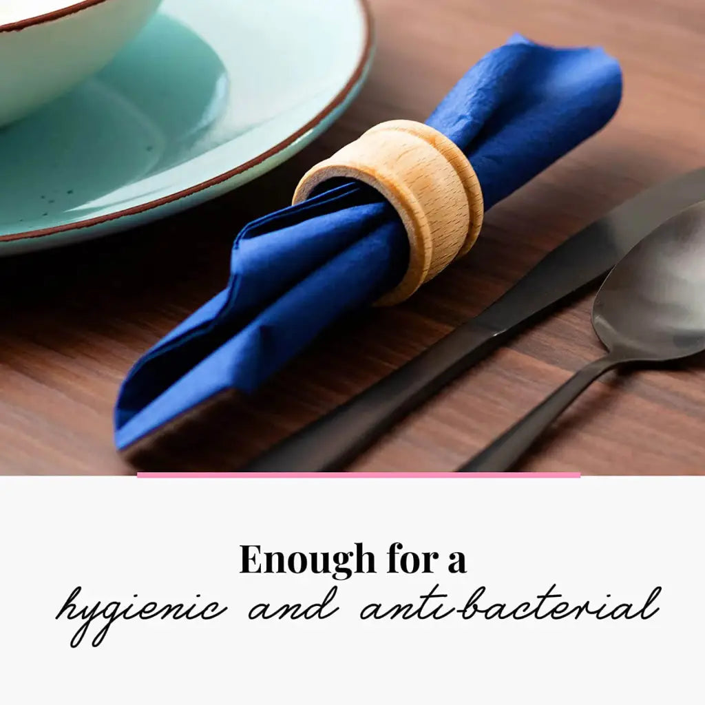 Ensemble de 6 ronds de serviettes en bois européen durable Ronds de serviettes Tuuli