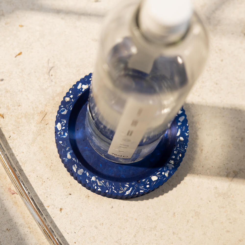 Socle de bouteille Colosse bleu