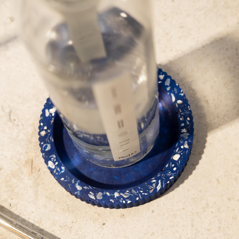 Socle de bouteille Colosse bleu