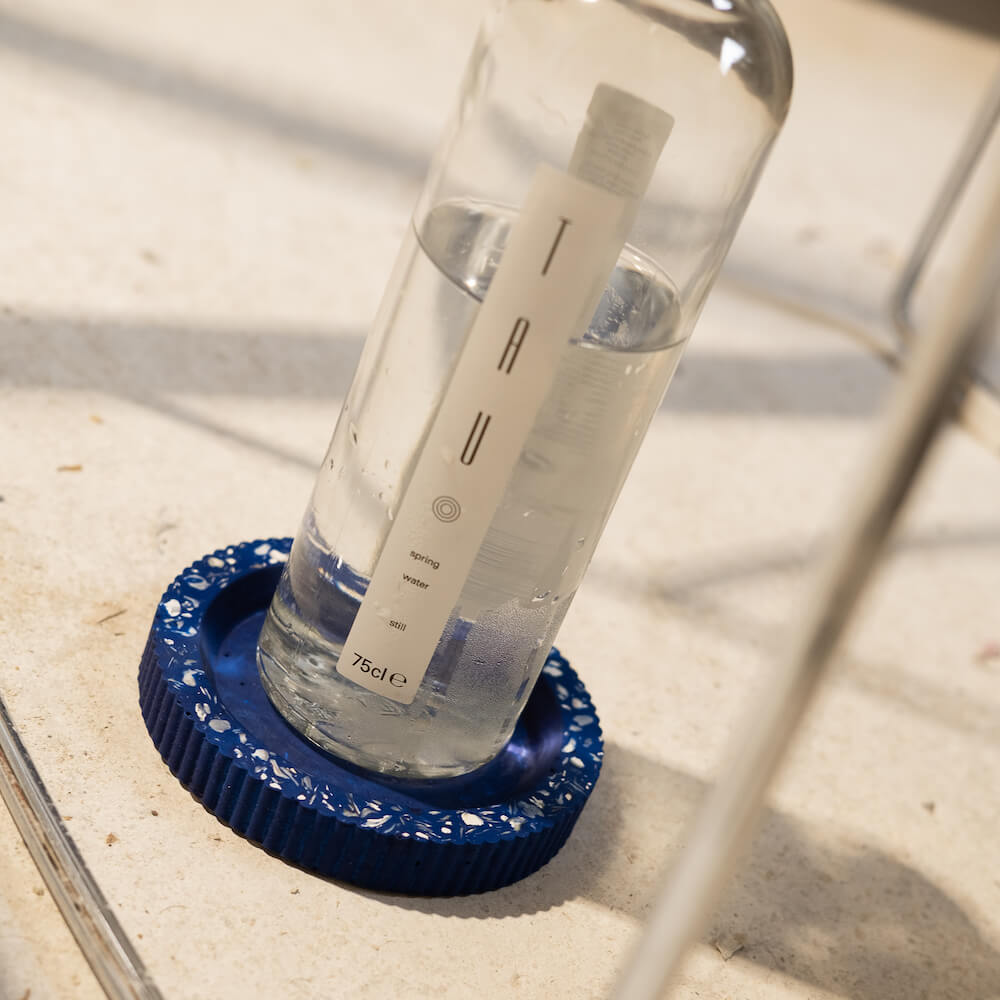 Socle de bouteille Colosse bleu