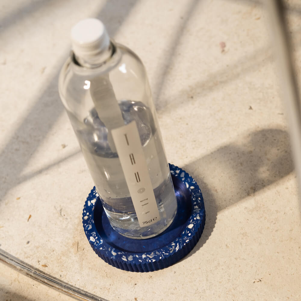 Socle de bouteille Colosse bleu