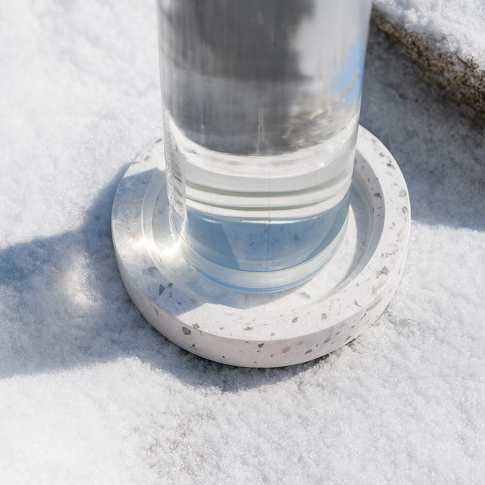 Socle de bouteille Hélios blanc