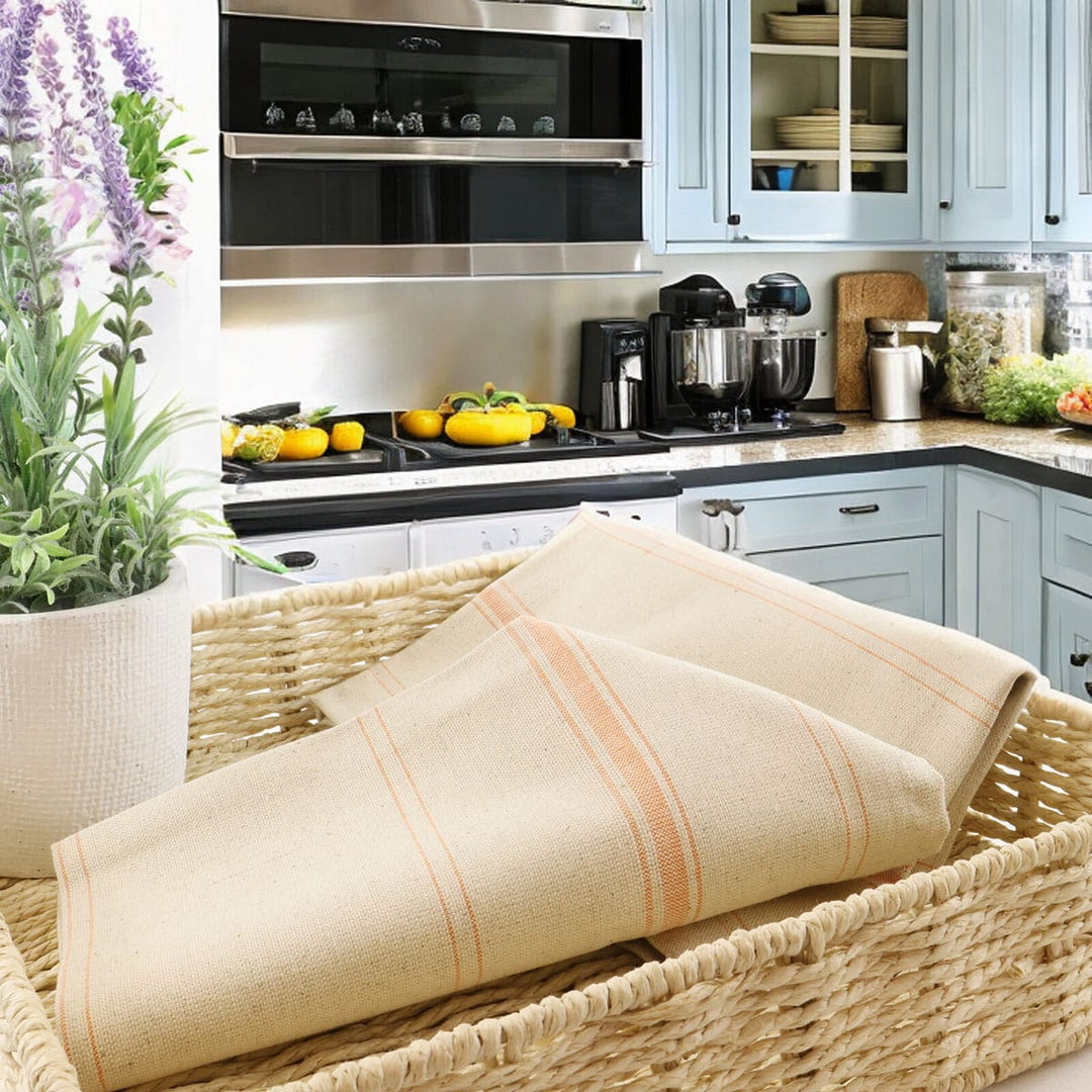 Lot de 2 torchons métis lin-coton naturel BRASSERIE Torchons et essuis-mains Linandelle