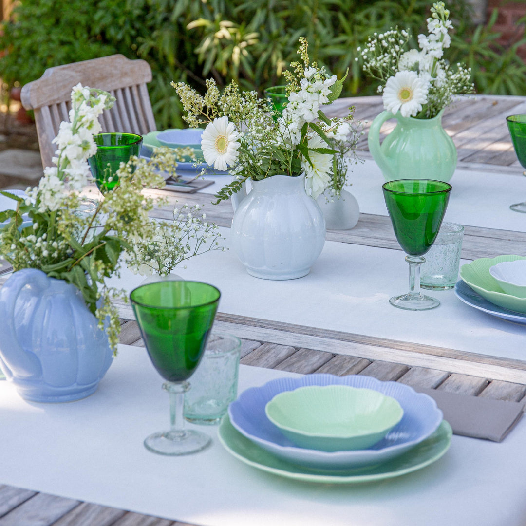 L'assiette creuse en porcelaine Tahiti - Bleu Assiettes creuses Ogre la Fabrique