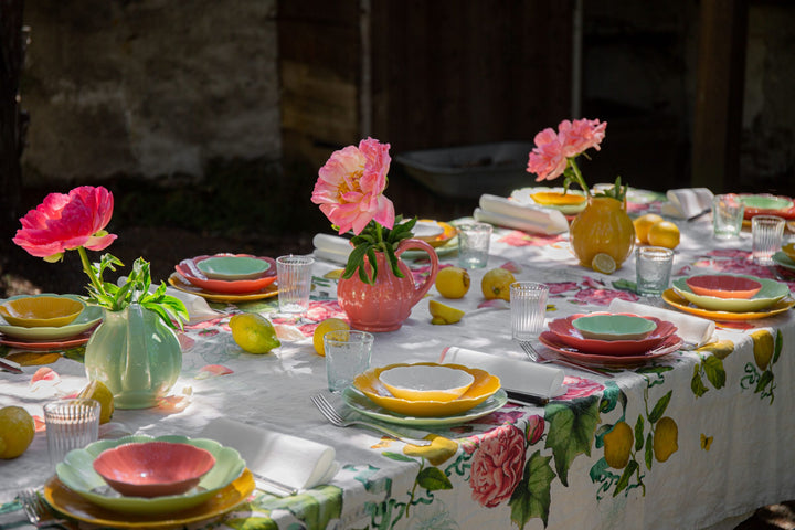 L'assiette creuse en porcelaine Tahiti - Terracotta