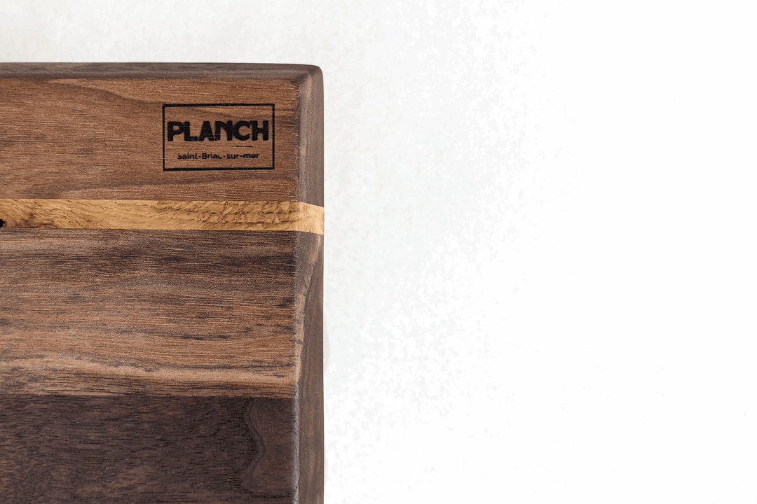 Planche à découper Kelt en noyer et chêne massifs made in France