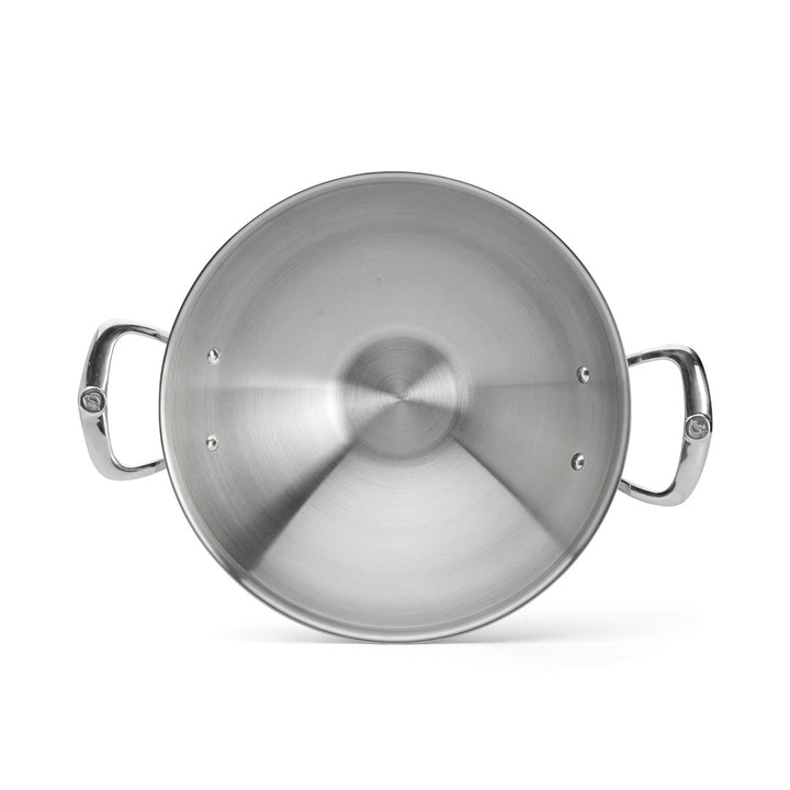 Wok en inox multicouches AFFINITY 32cm avec 2 anses en fonte d’inox