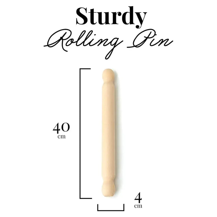 Rouleau à pâtisserie en bois - Rouleau à pizza 40 cm Rouleaux à pâtisserie Tuuli